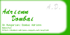 adrienn dombai business card